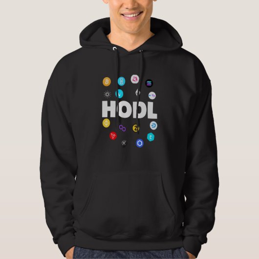 Hodl Bitcoin Ethereum Cardano Xrp Kryptowährung B Hoodie (Vorderseite)