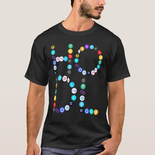 Hodl Bitcoin Ethereum Cardano Xrp Kryptowährung B T-Shirt (Vorderseite)