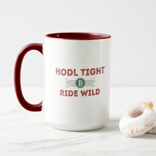 HODL Crypto Investor Funny Tasse (Mit Donut)