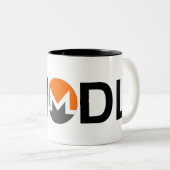 #HODL Monero Zwei-Ton Tasse (VorderseiteRechts)