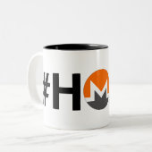 #HODL Monero Zwei-Ton Tasse (Vorderseite Links)