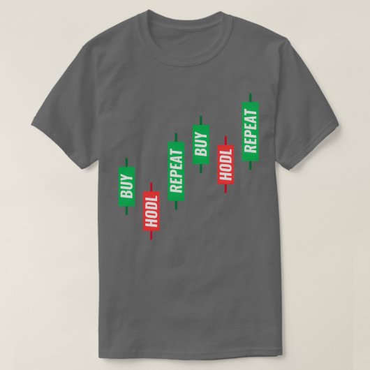 Hodl Repeat Candlestick Chart kaufen T-Shirt (Design vorne)