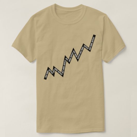 Hodl Repeat Line Chart Black kaufen T-Shirt (Design vorne)