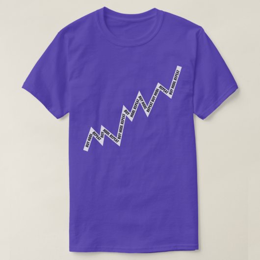 Hodl Repeat Line Chart White kaufen T-Shirt (Design vorne)