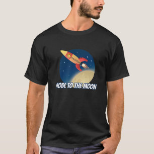 HODL to Moon Dogecoin Crypto Rocket DOGE Crypt T-Shirt