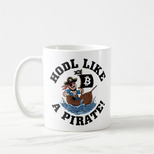 HODL wie ein Pirat! - Stormische Kryptosee Kaffeetasse