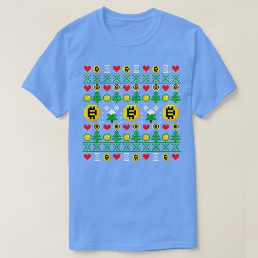 HODL XMAS PATTERN T-Shirt (Design vorne)