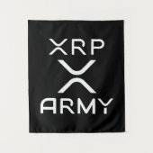 Hodl XRP - XRP Kryptowährung - XRP-Armee Wandteppich (Vorderseite)