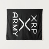 Hodl XRP - XRP Kryptowährung - XRP-Armee Wandteppich (Vorderseite (Horizontal))