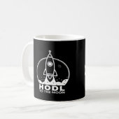 HODL - Zum Mond Kaffeetasse (Vorderseite Links)