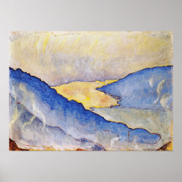 Hodler - Abend Mist am Thunersee 1908 Poster