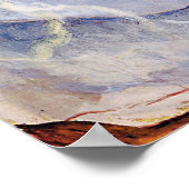 Hodler - Abend Mist am Thunersee 1908 Poster (Ecke)