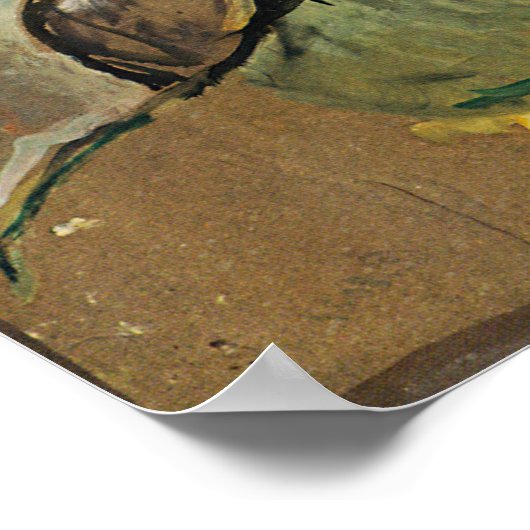 Hodler - Blick in die Unendlichkeit von 1916 Poster (Ecke)