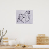 Hodler - Cavalryman Striding a Horse 1908 Poster (Küche)