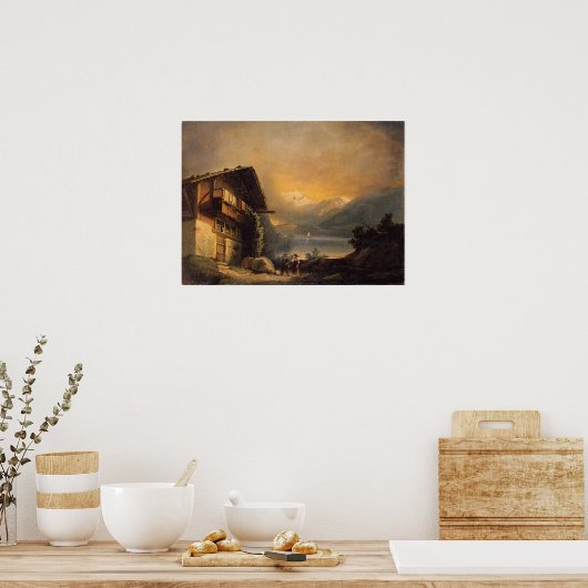 Hodler - Charlet in Hilterfingen 1871 Poster (Küche)