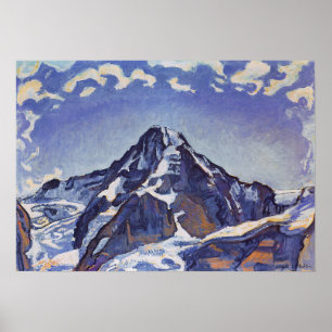 Hodler - Der Mönch mit Wolken 1911 Poster
