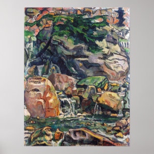 Hodler - Gebirgsbach bei Beatenberg 1910 Poster