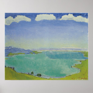 Hodler - Genfersee von Caux 1917 Poster