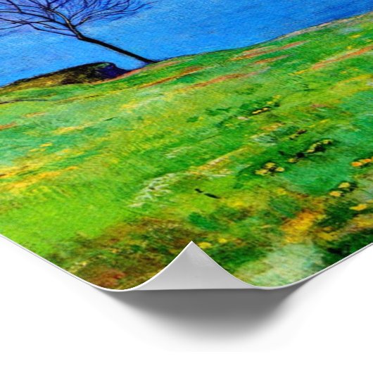 Hodler - Genfersee Von Chexbres 1898 Poster (Ecke)