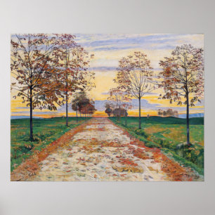 Hodler - Herbst Abend 1892 Poster