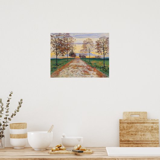 Hodler - Herbst Abend 1892 Poster (Küche)