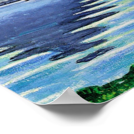 Hodler - Lake Thun Symmetric Reflection 1905 Poster (Ecke)