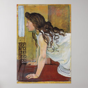 Hodler - Mädchen im Fenster 1890 Poster
