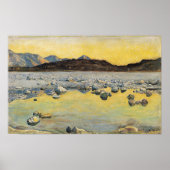 Hodler - Maggiadelta vor Sonnenaufgang 1893 Poster (Vorne)