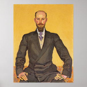 Hodler - Porträt von Willy Russ 1911 Poster