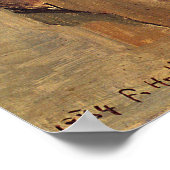 Hodler - Sitting Bartiger Man 1884 Poster (Ecke)