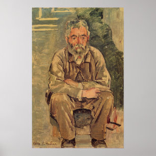 Hodler - Sitting Bartiger Man 1884 Poster