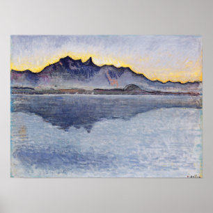 Hodler - Thun Stockhorn Kette Abend 1912 Poster