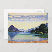 Hodler - Thuner See aus Lessig, schöne Kunst Postkarte (Vorne/Hinten)