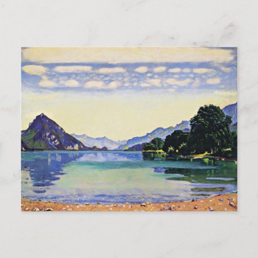 Hodler - Thuner See aus Lessig, schöne Kunst Postkarte (Vorderseite)