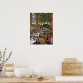 Hodler - Wald mit Bergbach 1902 Poster (Küche)