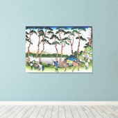 Hodogaya auf der Tokaido-Autobahn Leinwanddruck (Insitu (Holzboden))