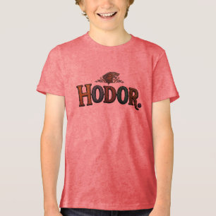 Hodor. Lustiges Minimal Zitat T-Shirt Tri-Blend Shirt