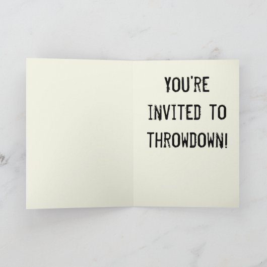 Hoedown Throwdown-Party Einladung (Innenseite)