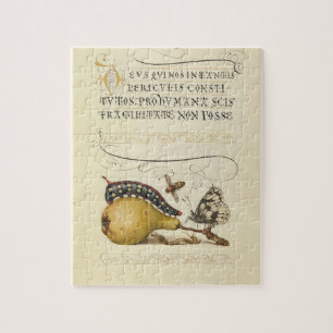 Hoefnagel Vintage Birne & Insekten 1500er Renaissa Puzzle