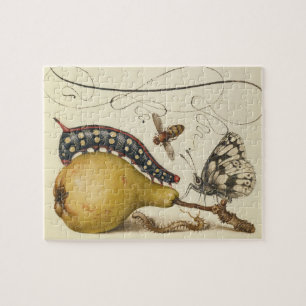 Hoefnagel Vintage Birne & Insekten 1500er Renaissa Puzzle