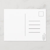 Hoera Een Kleintje Nieuwe Baby Bloem Quote Kaart Postkarte (Rückseite)