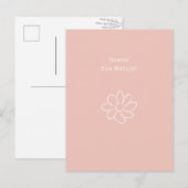 Hoera Een Meisje Nieuwe Baby Bloem Quote Kaart Postkarte (Vorne/Hinten)