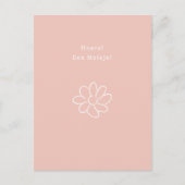 Hoera Een Meisje Nieuwe Baby Bloem Quote Kaart Postkarte (Vorderseite)