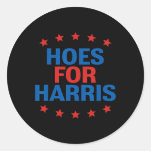 Hoes for Harris 2024 - Kamala Voter 2024 Wheimer S Runder Aufkleber