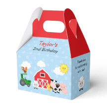 Hof Birthday Gefälligkeitsboxen (Gable Box) - Blue