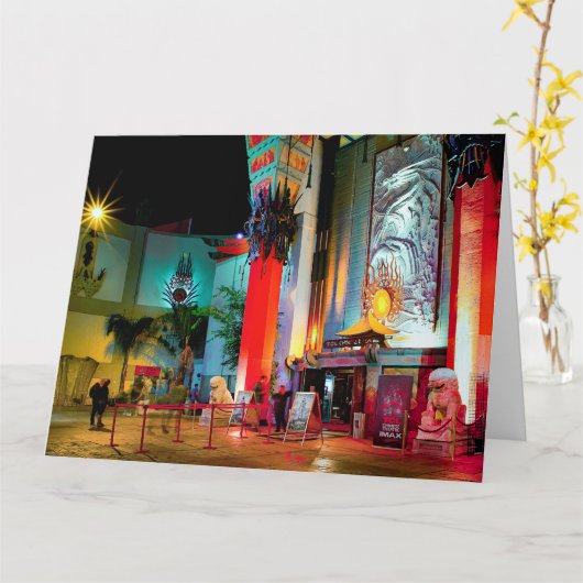 HOF DER BERÜHMTEN HÄNDE UND FUTTERJumbo-Karte Karte (Gelbe Blume)