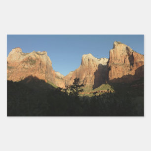 Hof der Patriarchen I im Zion National Park Rechteckiger Aufkleber