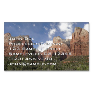 Hof der Patriarchen II im Zion-Nationalpark Magnetische Visitenkarte