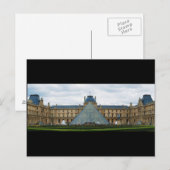 Hof des Louvre Museum mit der Pyramide Postkarte (Vorne/Hinten)