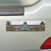 Hof des Louvre-Museums mit der Pyramide Autoaufkleber (Auf Auto)